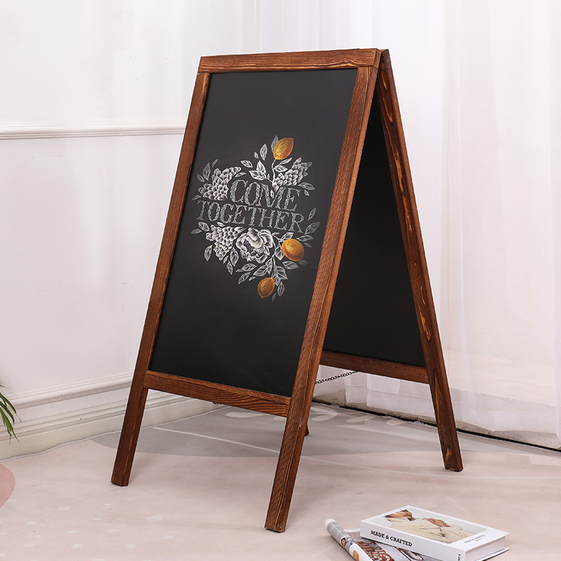 Double-Sided Wood A-Frame Sign